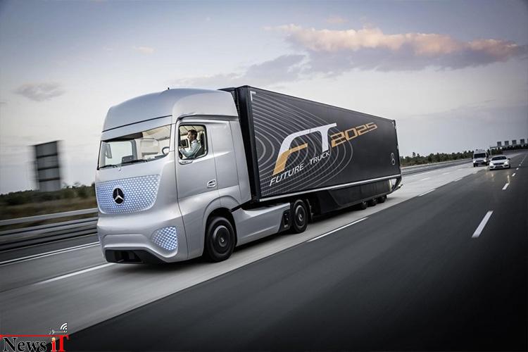 تماشا کنید: رونمایی مرسدس از بنز Future Truck 2025، کامیون هوشمند