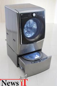 ماشین لباس شویی دوقلوی ال جی با قابلیت شستشوی همزمان دو سری لباس