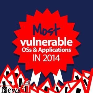 انتشار آمار آسیب‌پذیرترین سیستم‌عامل‌‌ها و نرم‌افزارهای سال ۲۰۱۴