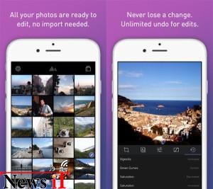 اپلیکیشن ویرایش حرفه ای تصاویر Darkroom برای  iOS