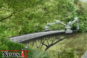 ساخت پل فلزی بر روی رودخانه‌ ای با چاپگر ۳ بعدی