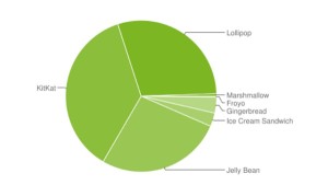 اندروید مارشملو تنها روی ۰٫۵ از تلفن های هوشمند مرتبط به پلتفرم گوگل نصب شده است