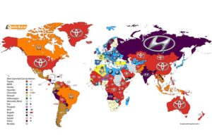 تویوتا محبوب ترین برند خودروسازی جهان در سال ۲۰۱۶
