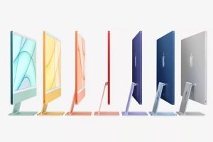 اپل آی مک ها را با طراحی و رنگ‌بندی جدید و پردازنده اپل سیلیکون رونمایی کرد‌